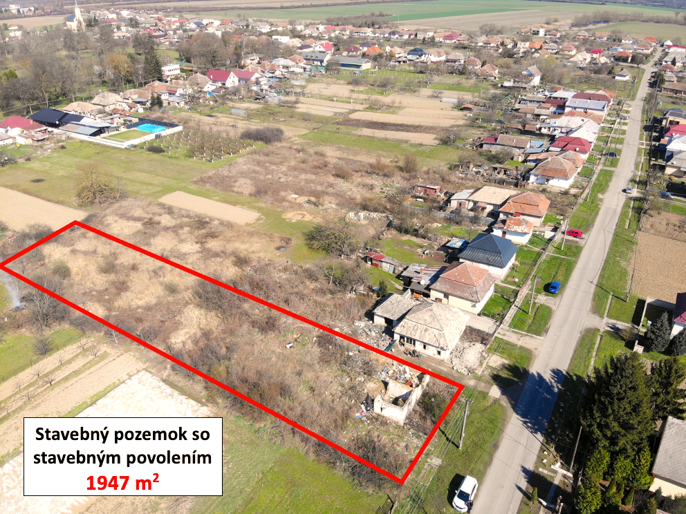 Boťany – STAVEBNÝ POZEMOK 1947 m2
