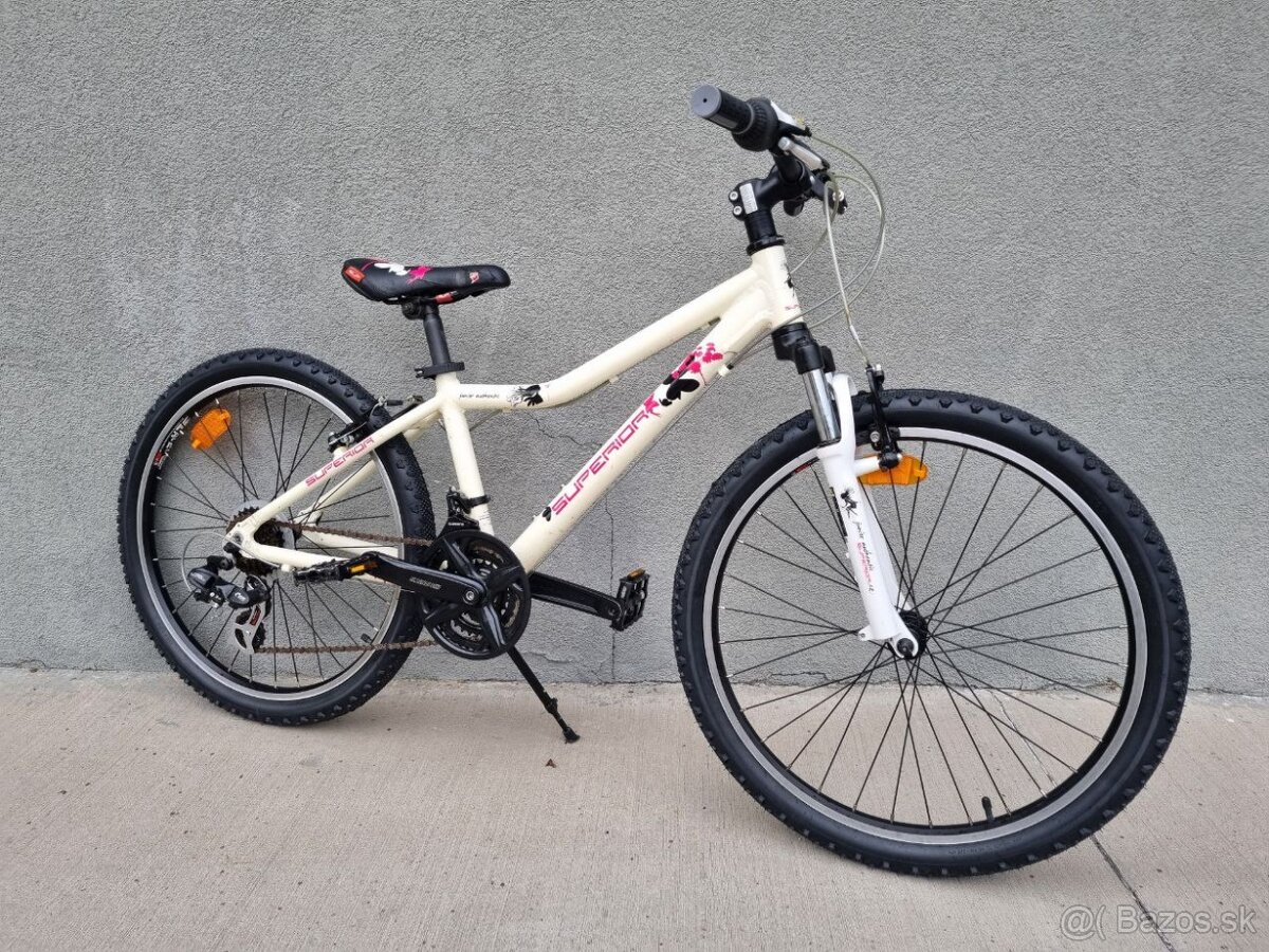 Dievčenský bicykel Superior Junior veľkosť 24”
