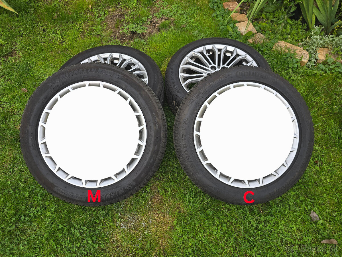 Pneumatiky 215/50 R17 – Michelin a Continental