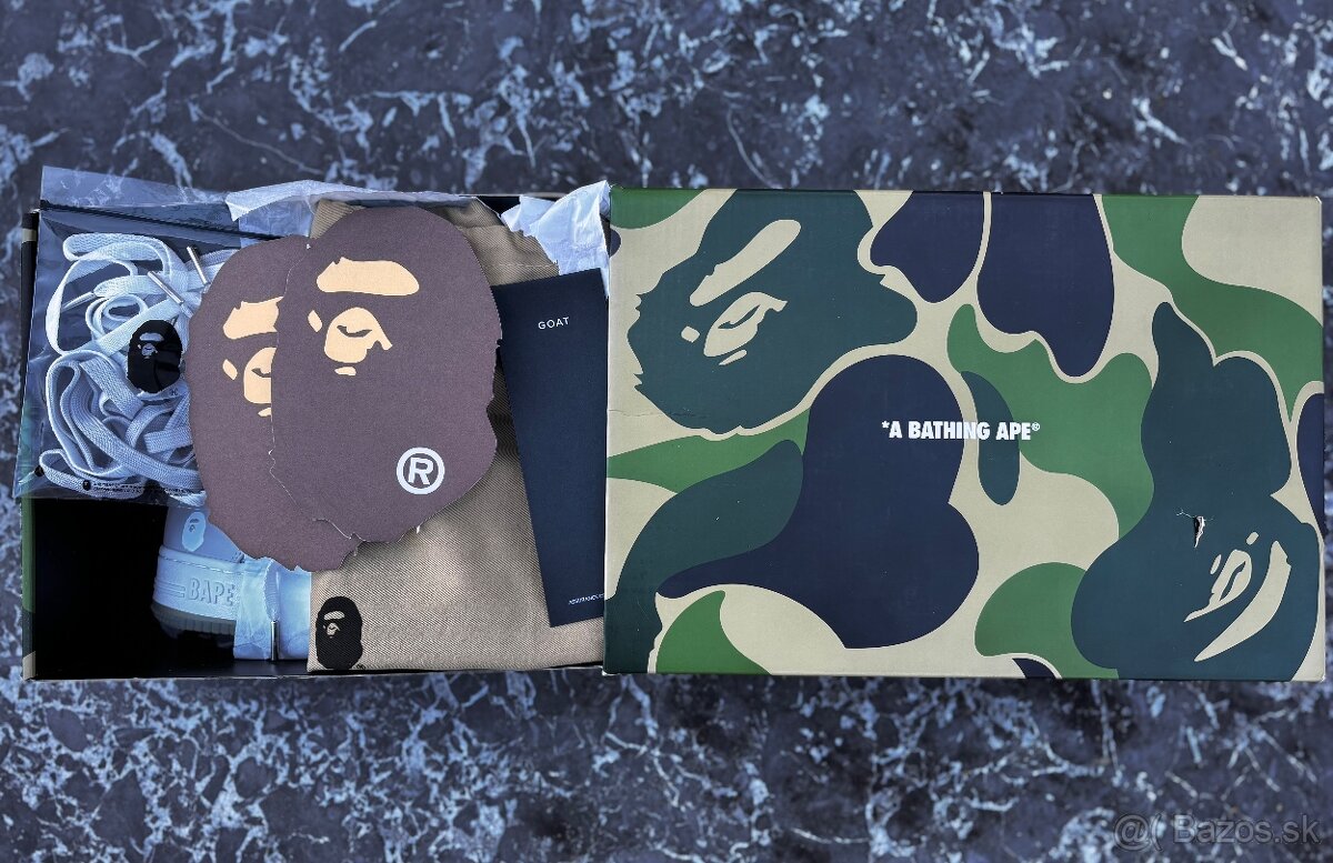 bape sta text code (grey)
