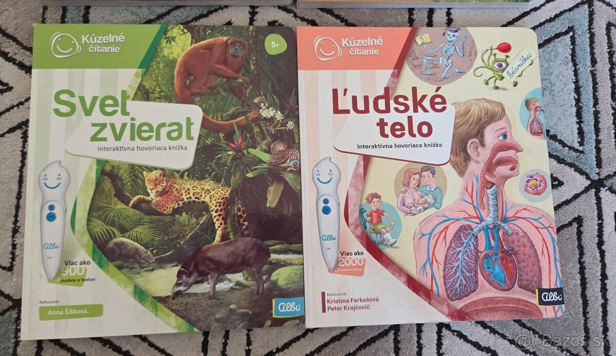 Albi- kúzelné čítanie,  Ľudské telo, Svet zvierat