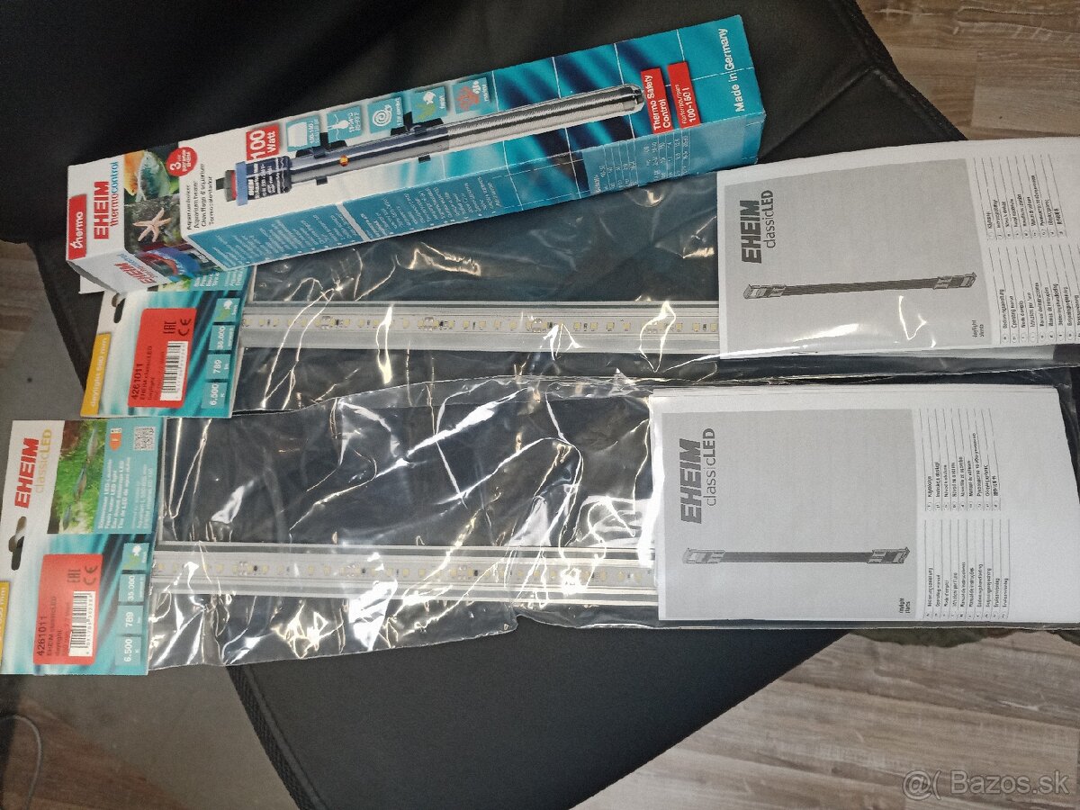 svetlá do akvária+ohrievač