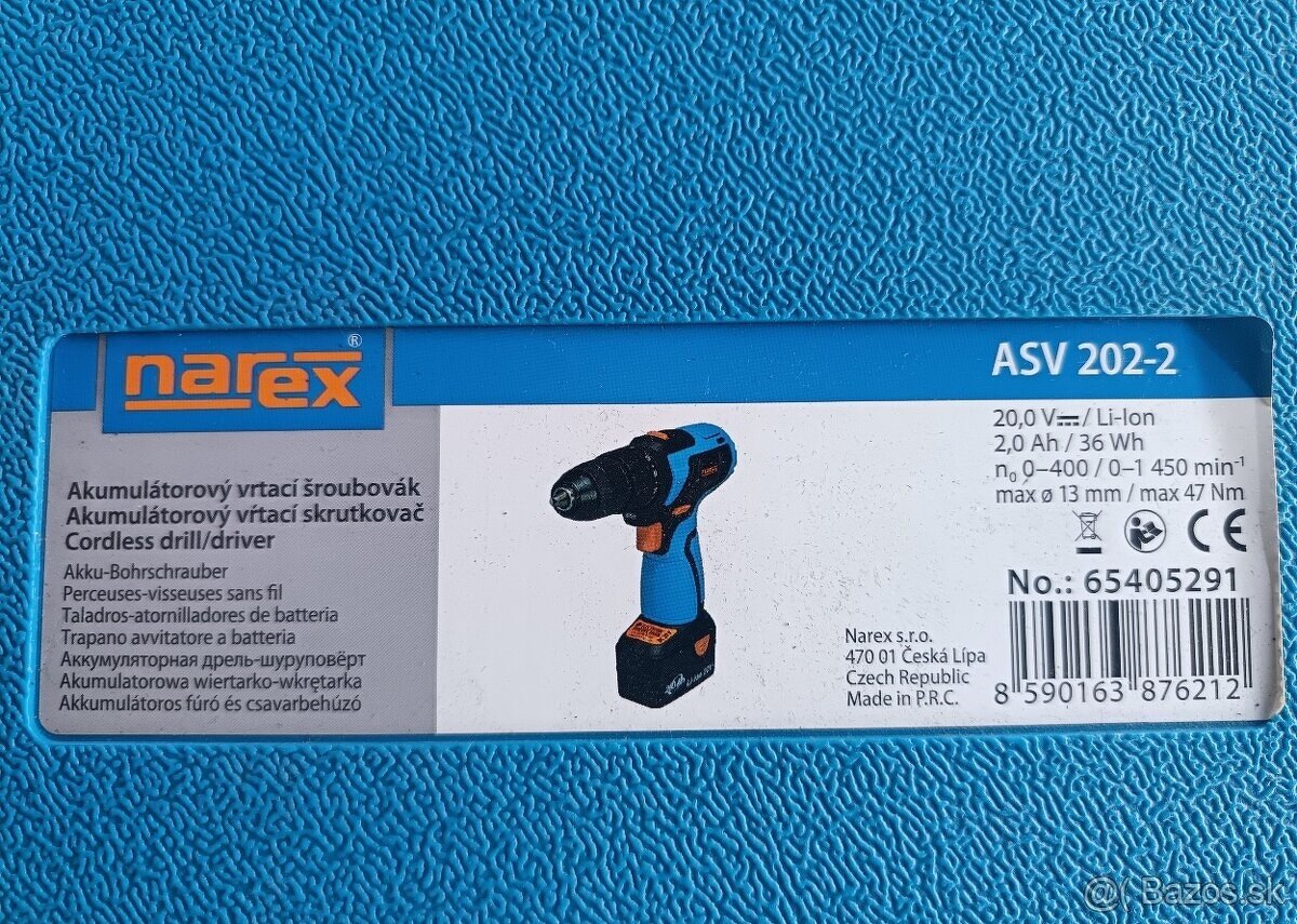 Akú Narex skrutkovač