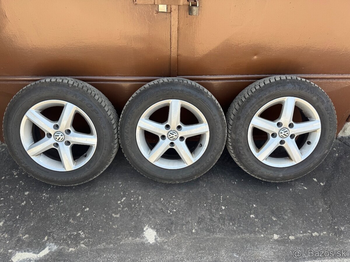 DISKY 5x112 r15 6J ET43 zimne pneu 195/65 r15
