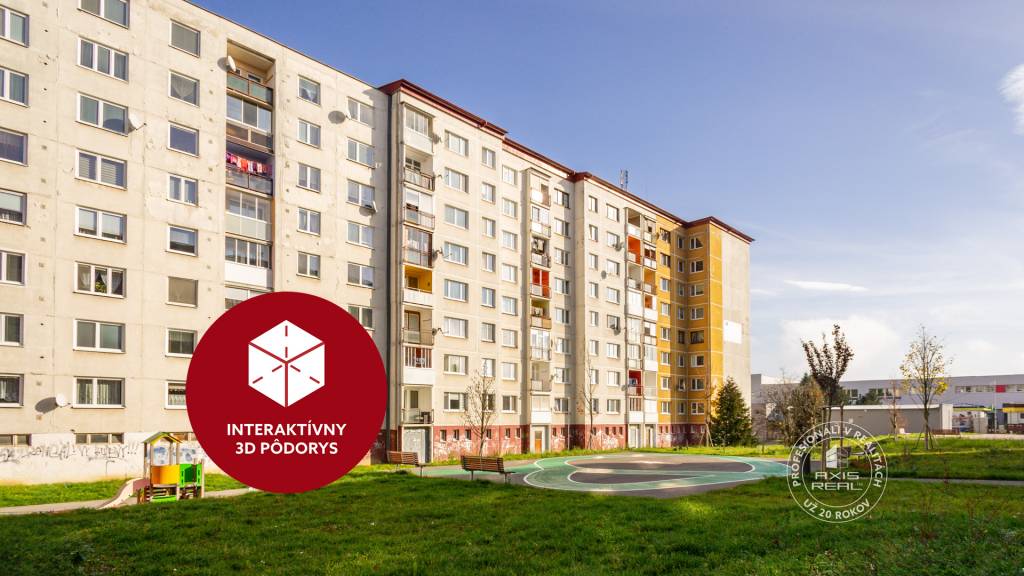 AXIS REAL | PRIESTRANNÝ 3-izbový byt na sídlisku Západ