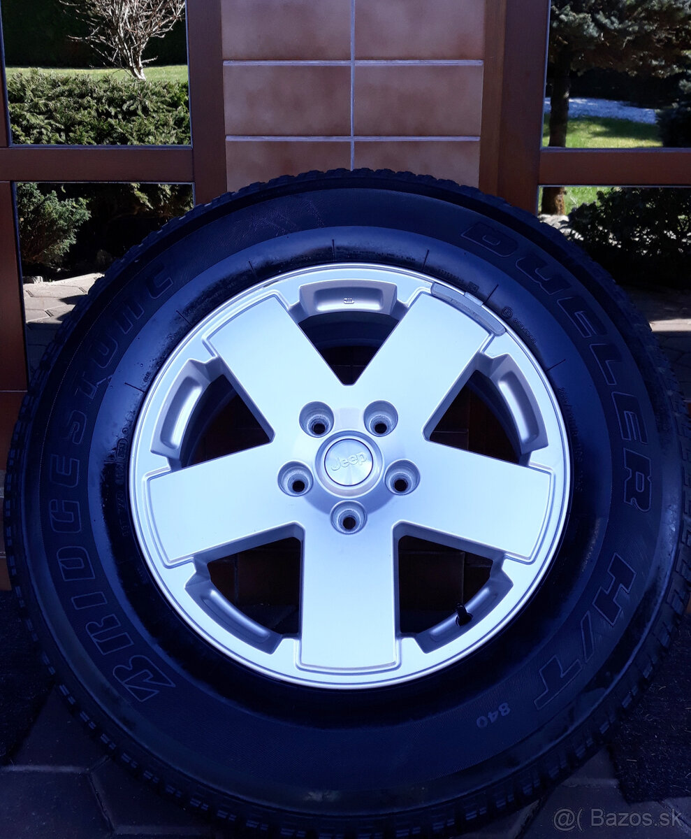 7x alu R18 5x127 orig. Jeep, (pneu 255/70)