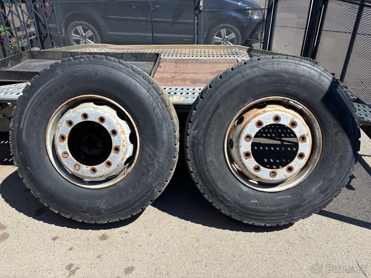 Disky + pneumatiky 315/80/R22,5