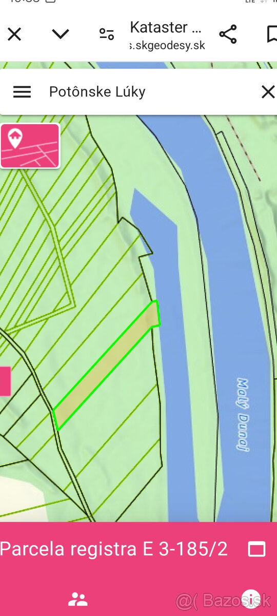 Predám les pozemok malý Dunaj