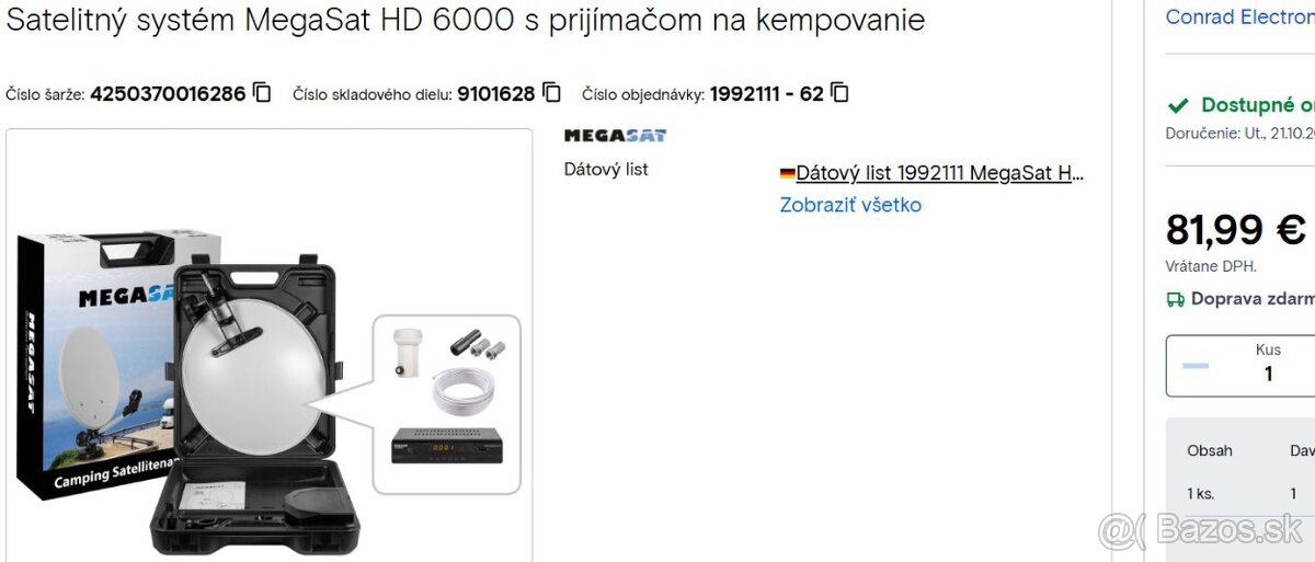 MEGASAT HD 6000 S PRIJIMACOM