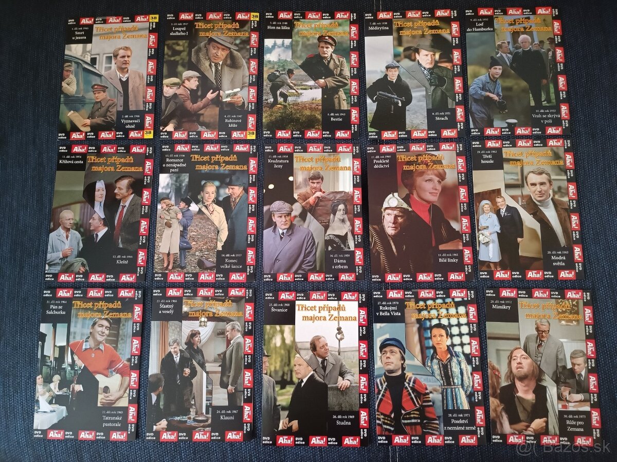 Kolekcia DVD - seriál Třicet případů majora Zemana