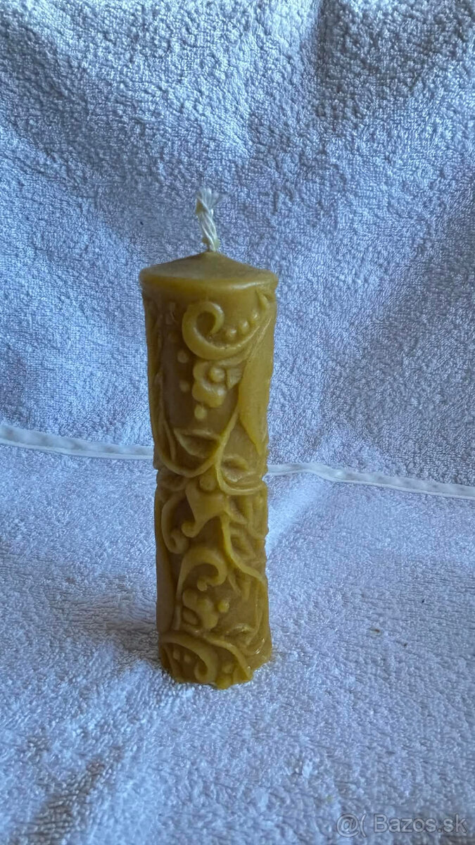 voskové sviečky - dekorácie