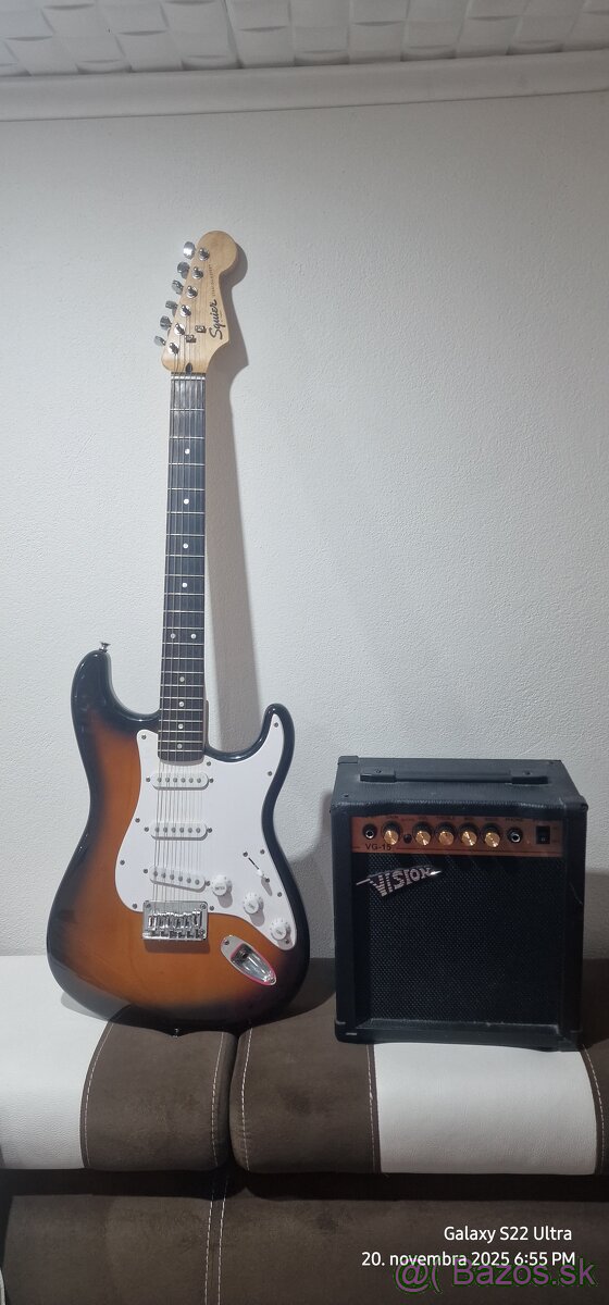Fender el. gitara + combo vision
