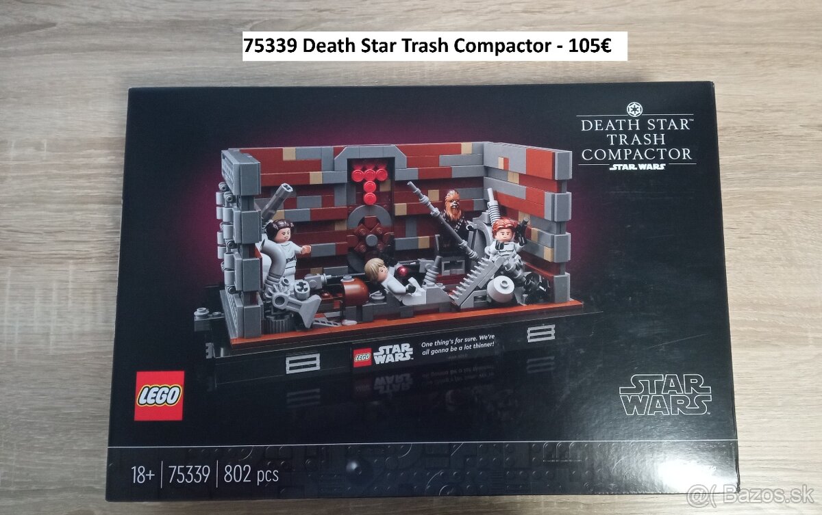 Predám nové Lego Star Wars 75339 Death Star Trash Compactor