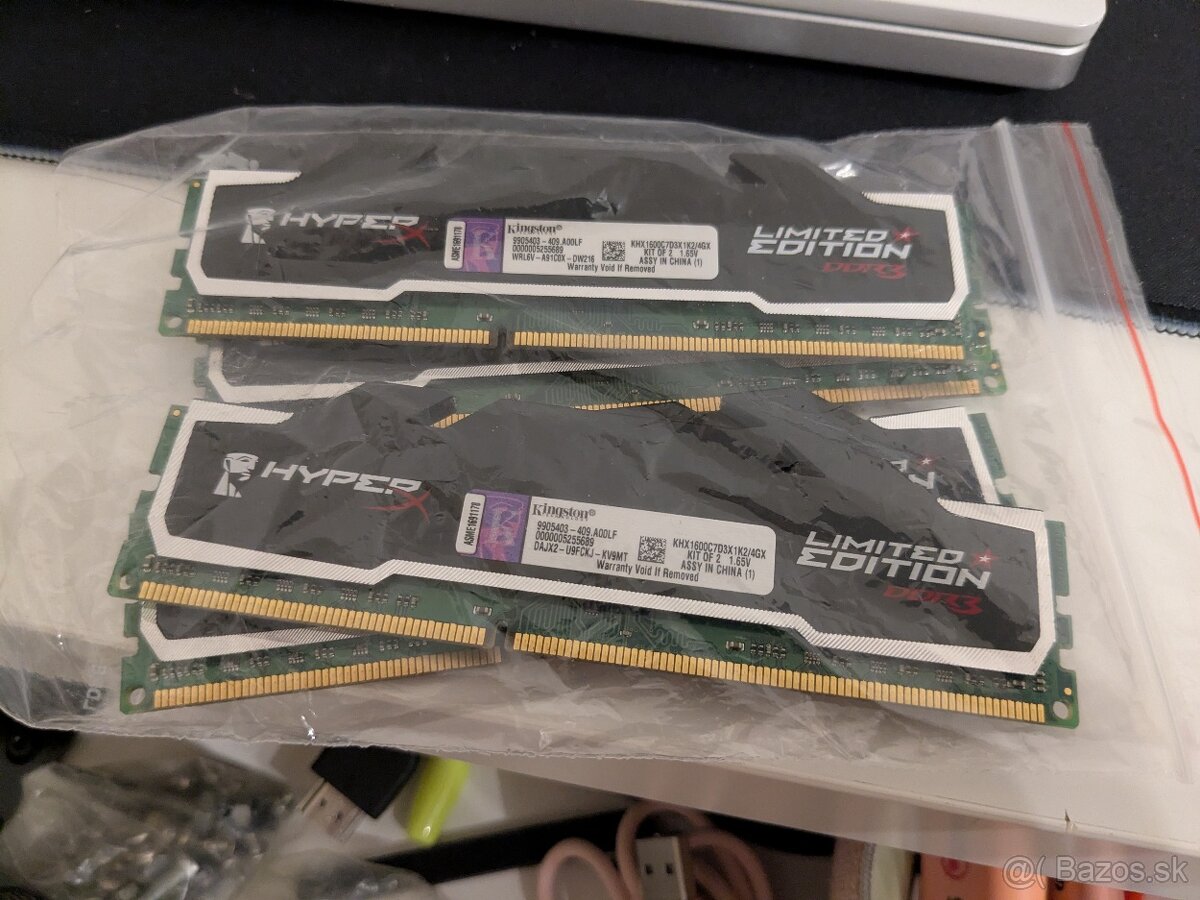 8GB RAM DDR3 1600MHz Kingston HyperX