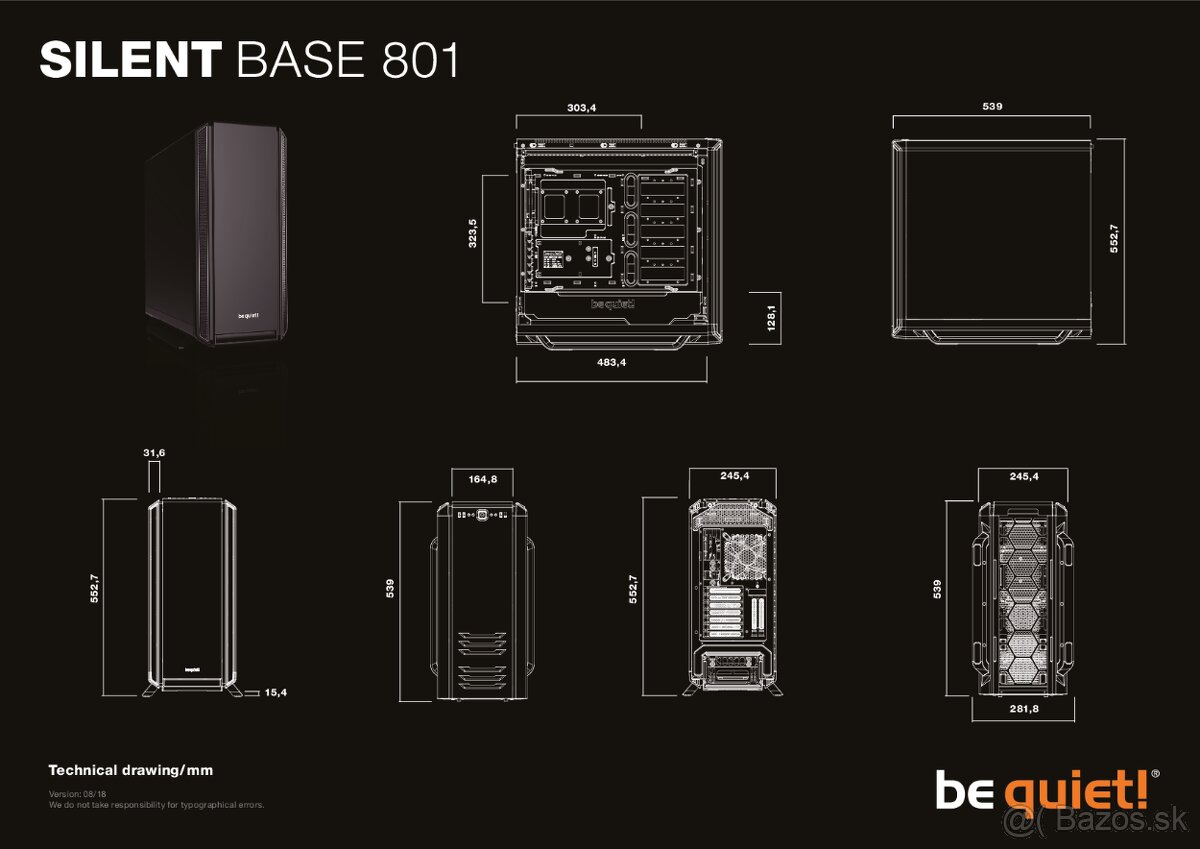 Predam be quiet Silent Base 801 Black