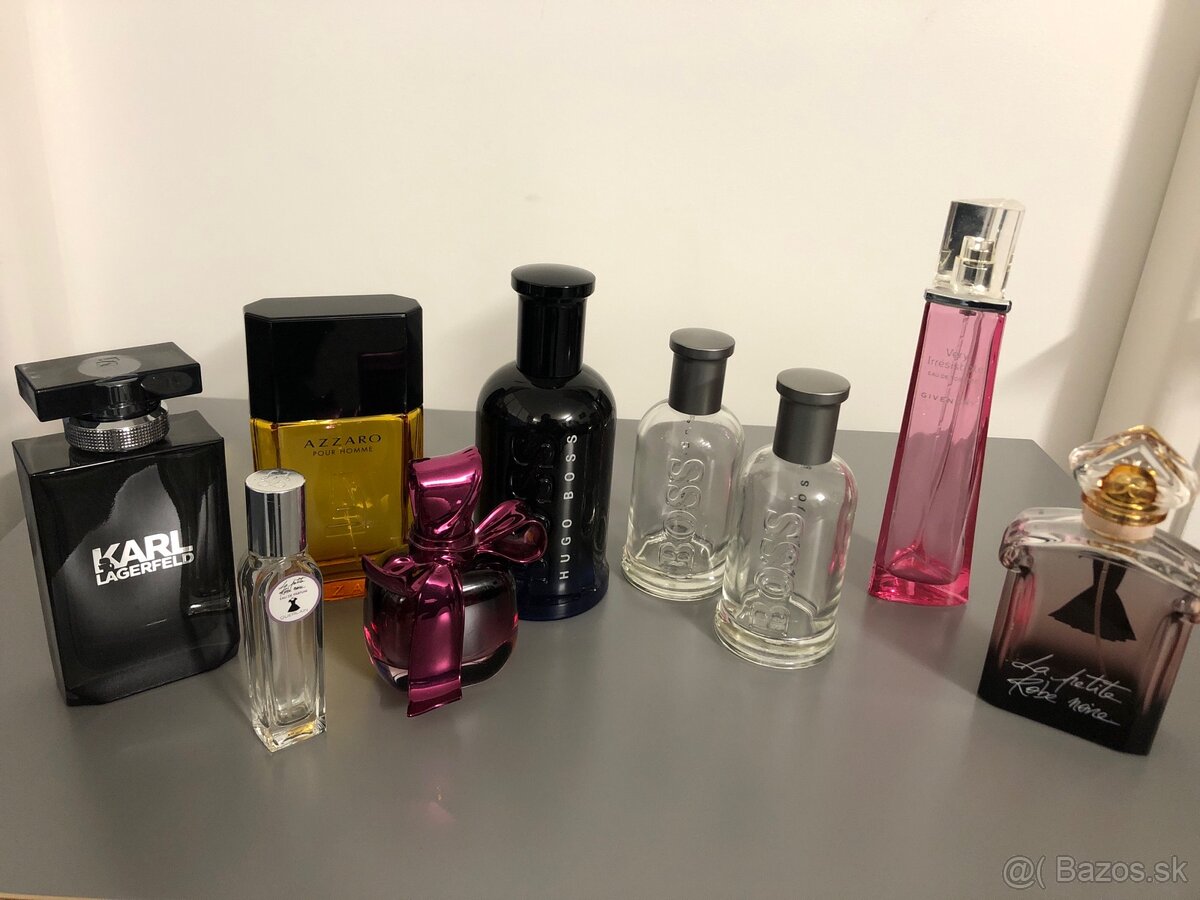 Prazdne flakony od vonaviek