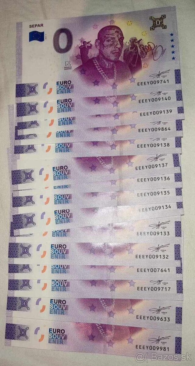 0€ bankovka Separ