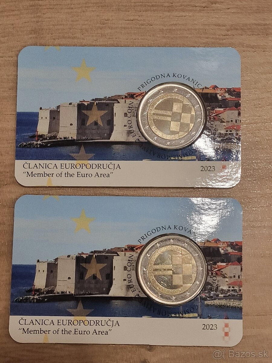 Chorvatsko 2€, 2 euro BU minca. Pamatna minca Chorvatsko.