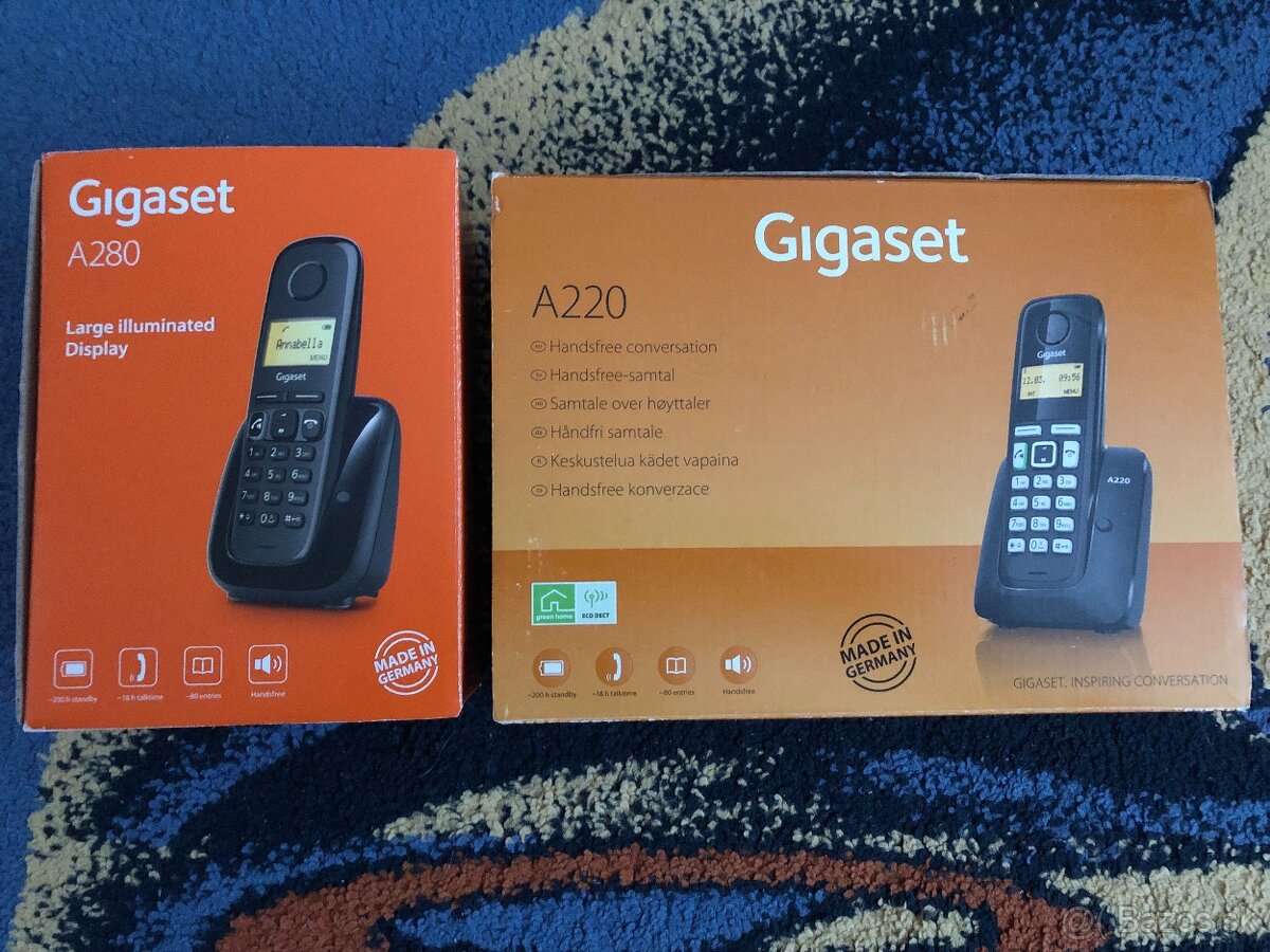 Pevná linka Gigaset A220 a A280