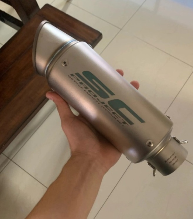 Športový ladený univerzálny moto výfuk Nový Nerezový