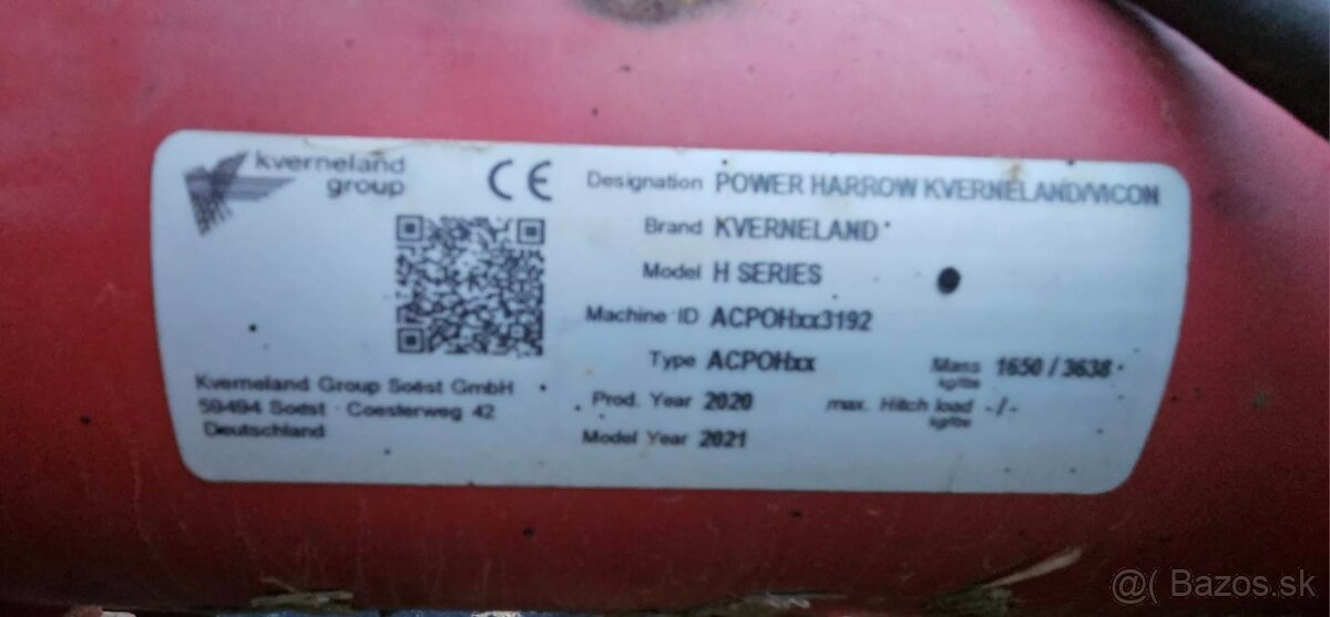 Predám rotačné brany Kvenerland