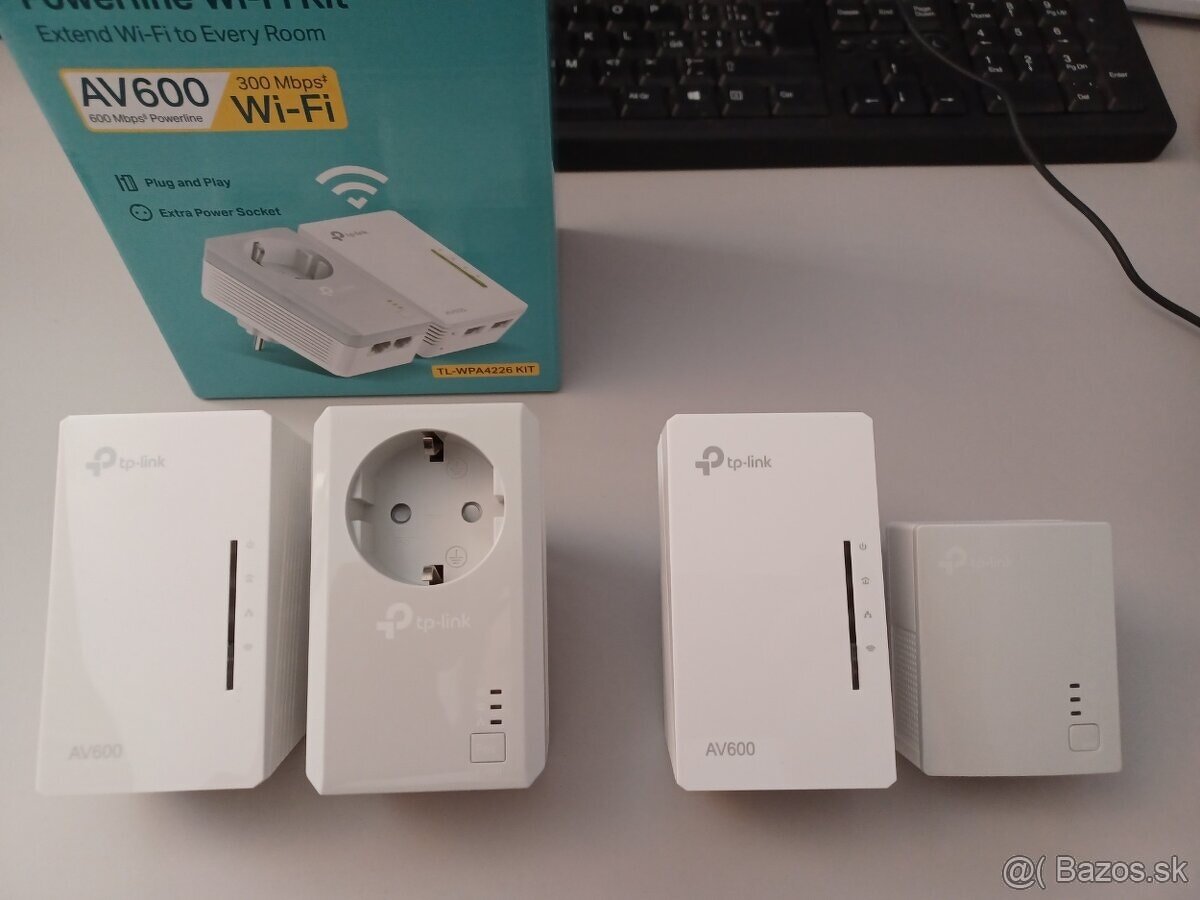 TP-link powerline adaptery- kity- TL-WPA4226 + TL-WPA4220