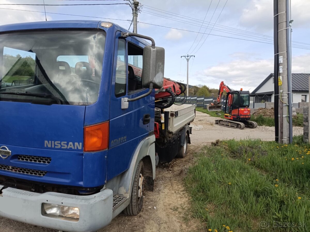 Preprava materiálu sklapacom