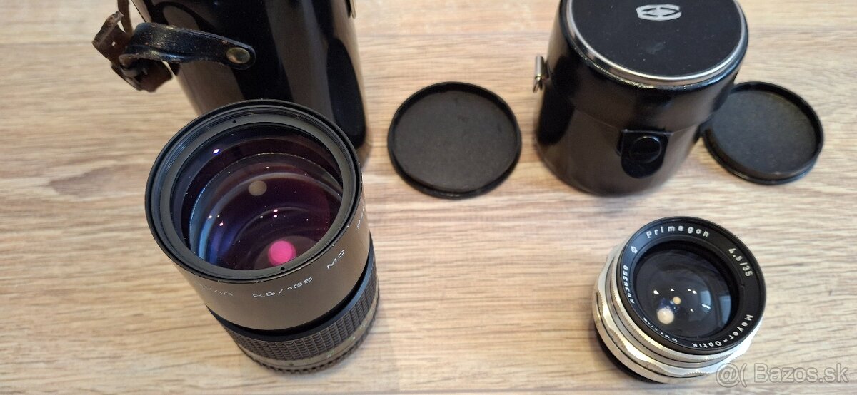 Meyer Optic Gorlitz 35mm, Pentacon 135mm