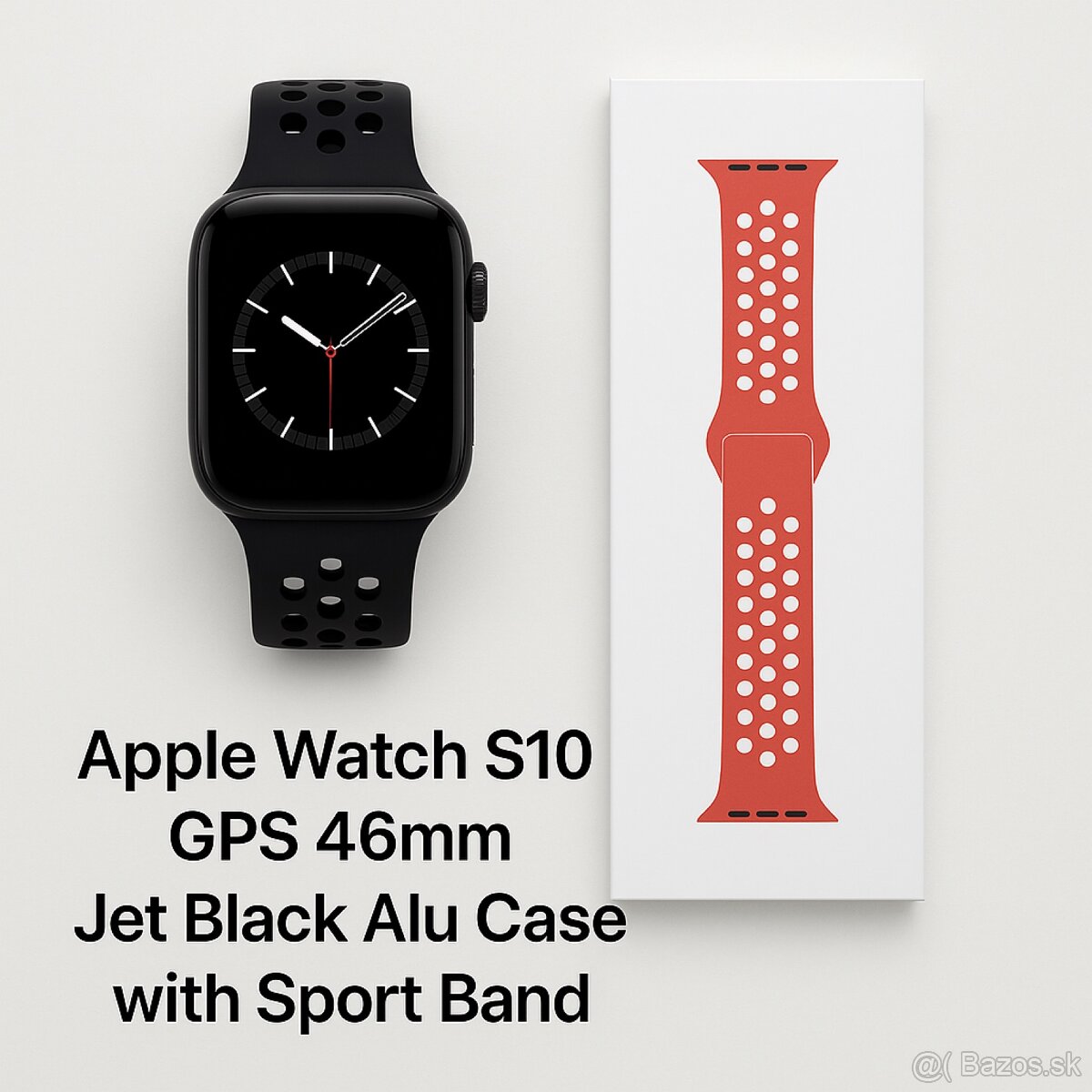 Apple Watch S10 GPS 46mm Jet Black + náhradný remie