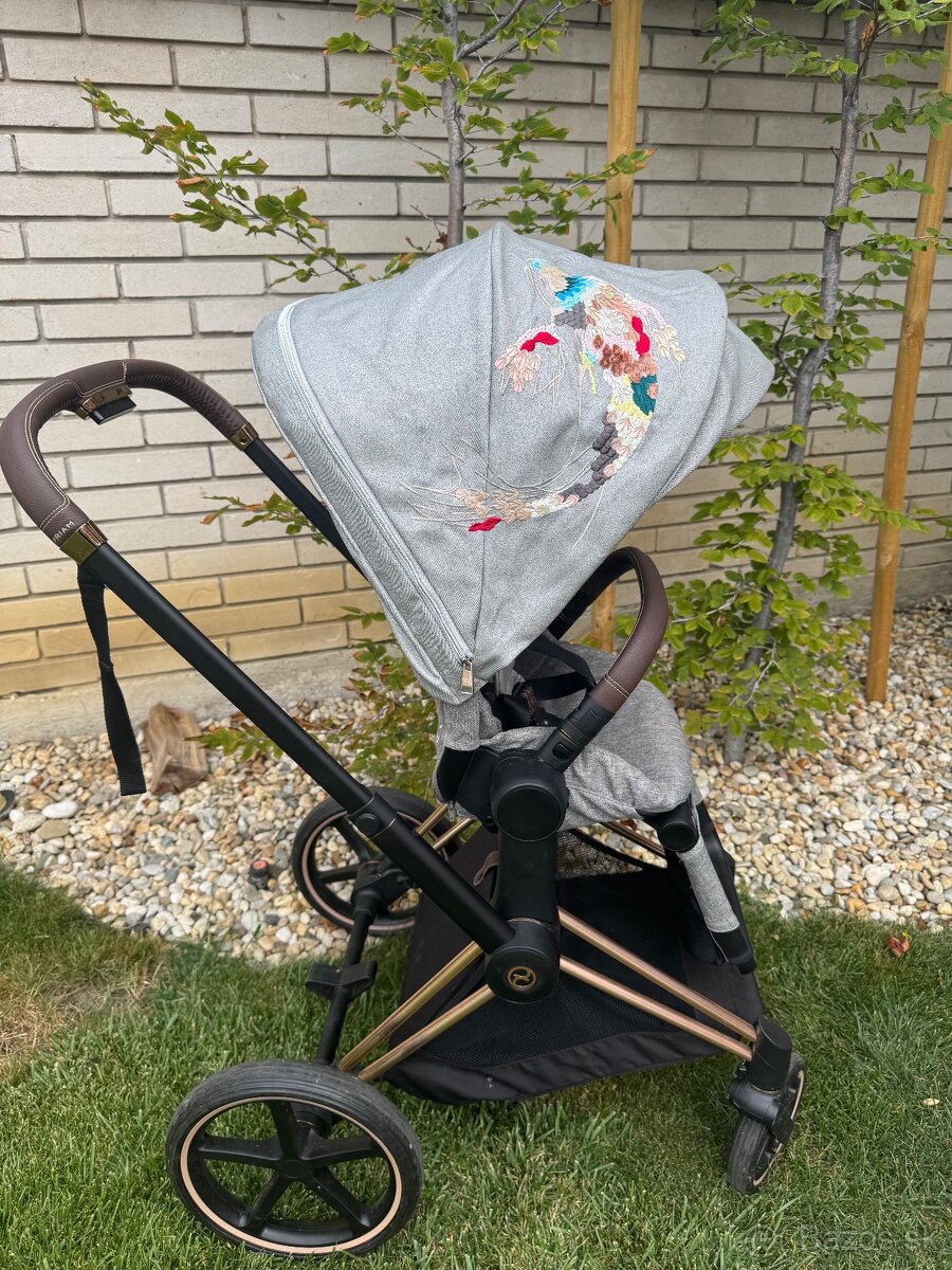Kočík Cybex Priam Koi 2020 Podvozok Rosegold + Seat PacK