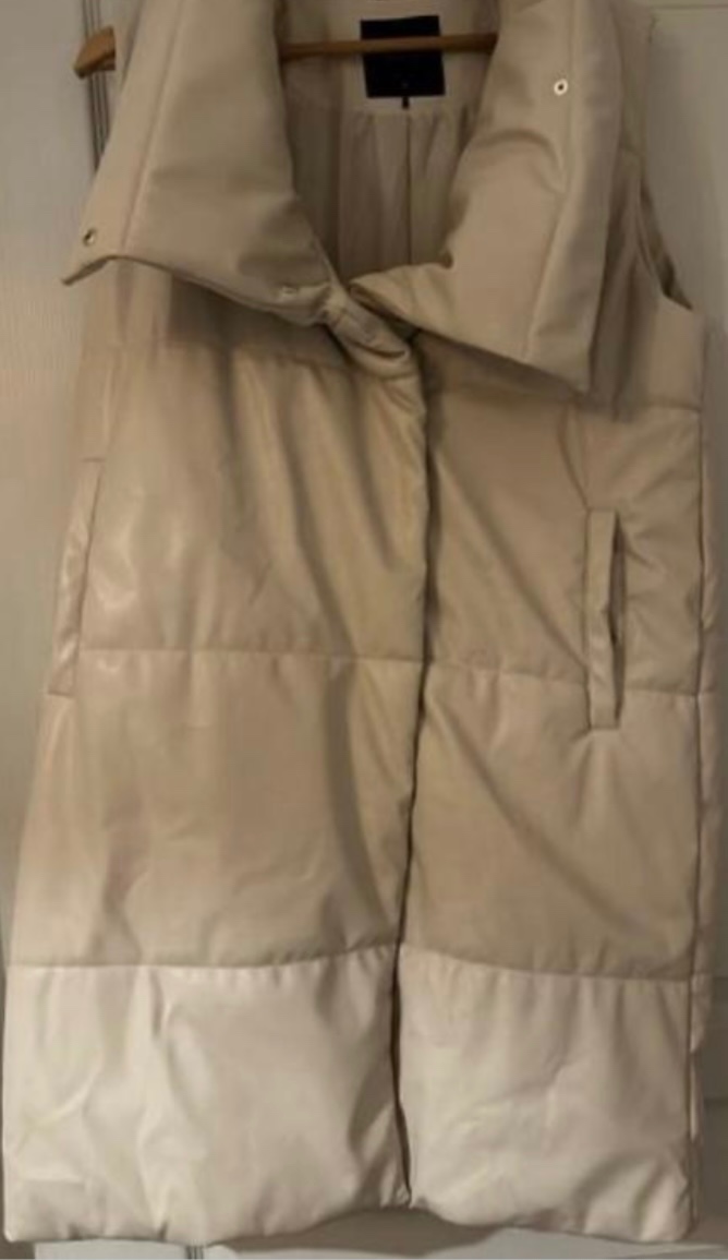 Koženková dámska teplá vesta