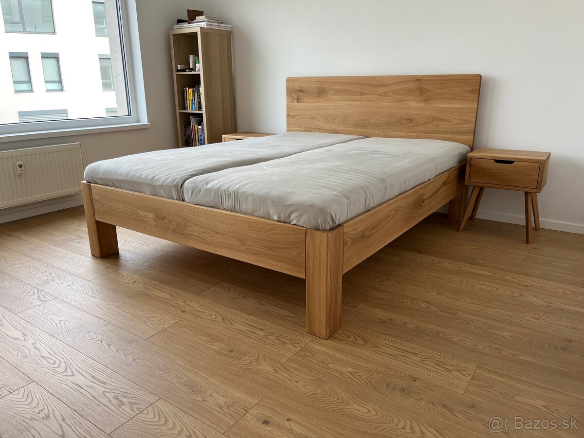 Dubová posteľ 180x200cm