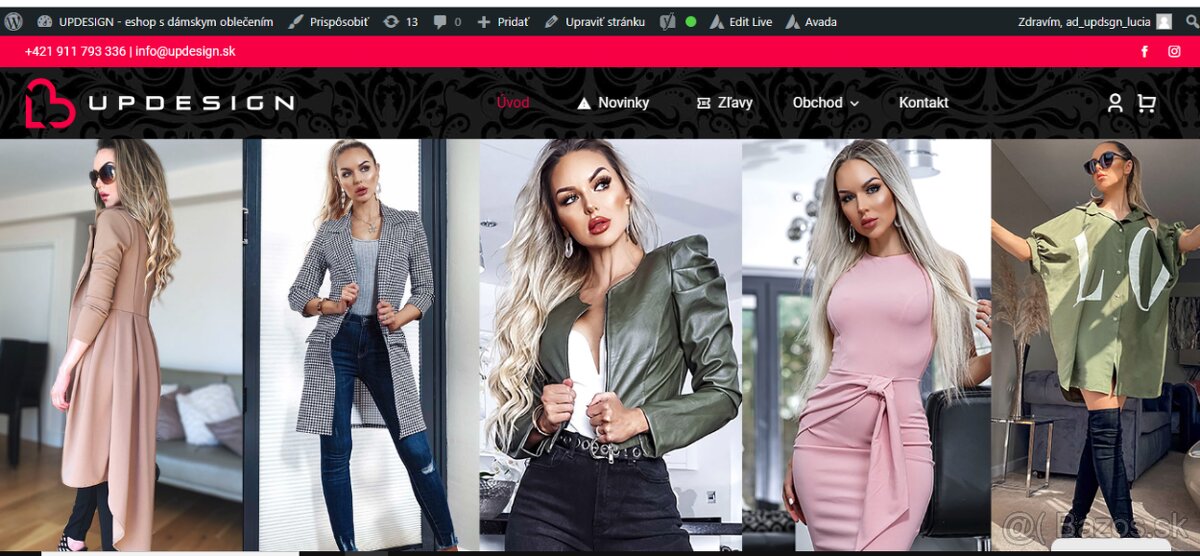 Na predaj Eshop s dámskym oblečením