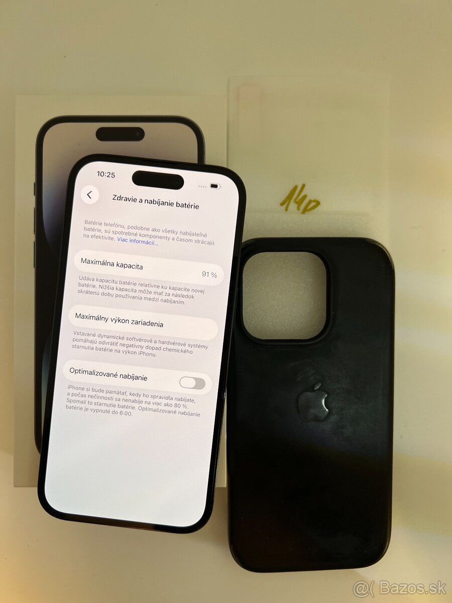 IPHONE 14 PRO SPACE BLACK 256GB ZÁRUKA - STAV AKO NOVÝ