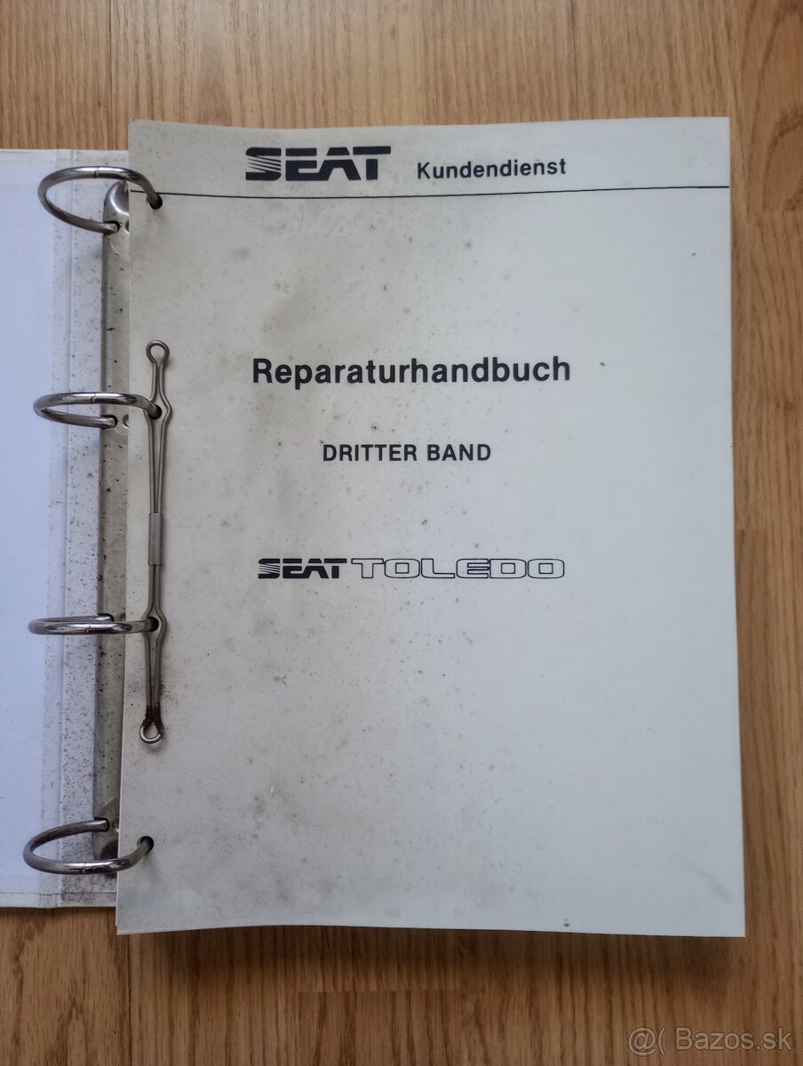 dielenská príručka SEAT TOLEDO 1991 -, 3. zväzok