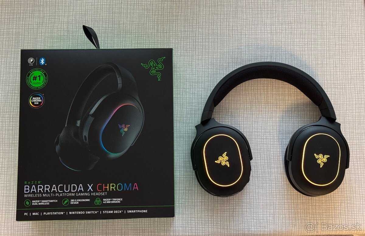Razer Barracuda x chroma slúchadla