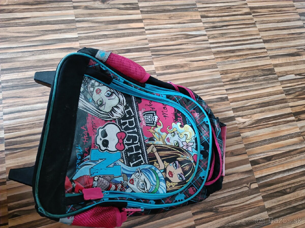 Predam skolsku tasku na kolieskach Monster High
