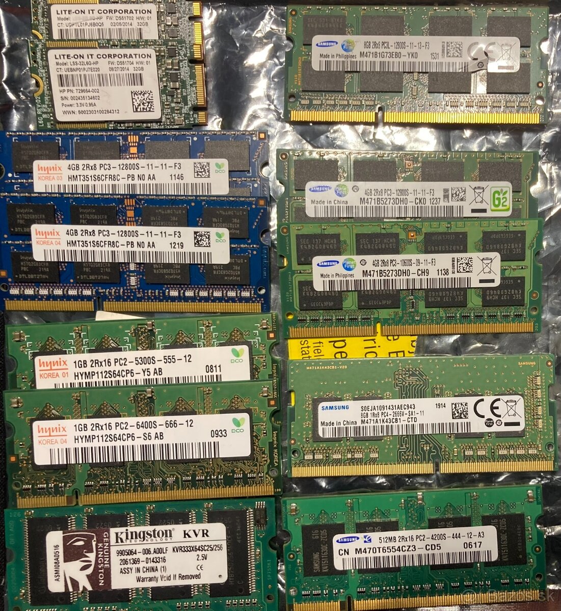 SODIMM DDR1 DDR2 pamate + SSD