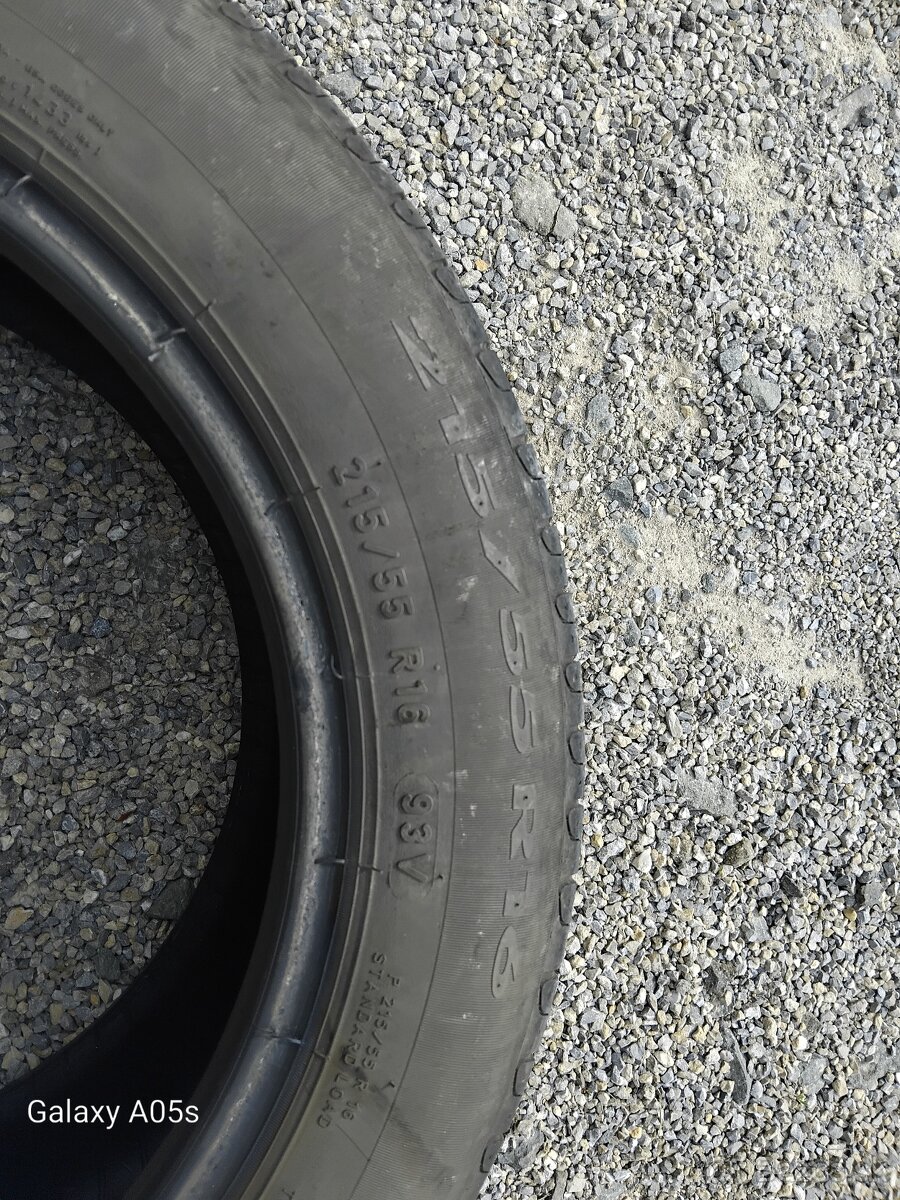 2x pneumatiky značky prirelly 215/55 R16