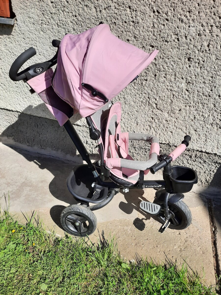 Detská trojkolka Kinderkraft ružová