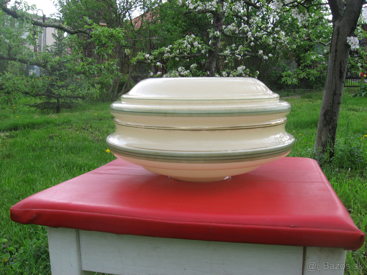 Retro slonovinové tienidlo ,,ufo,,
