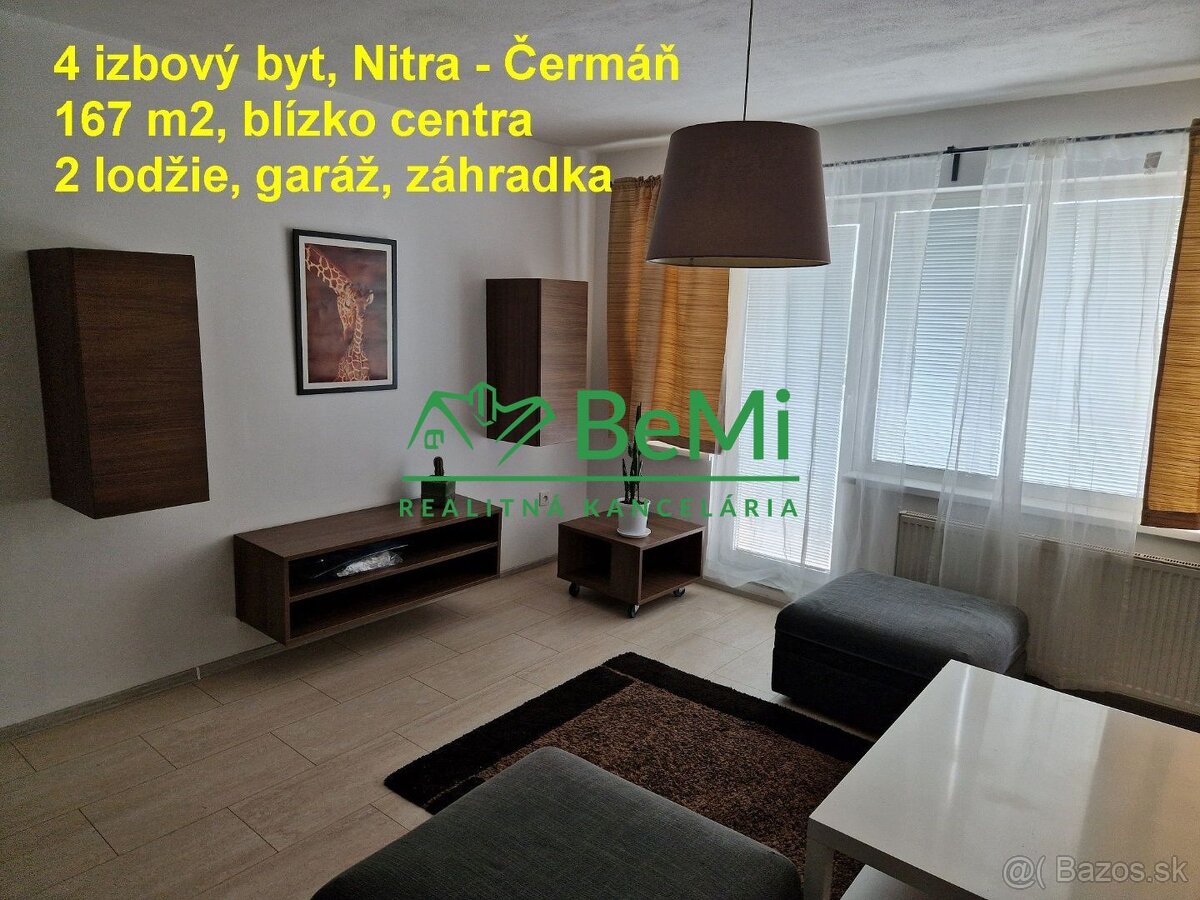 Luxusný 4-izbový byt s garážou a záhradou v tichej lokalite