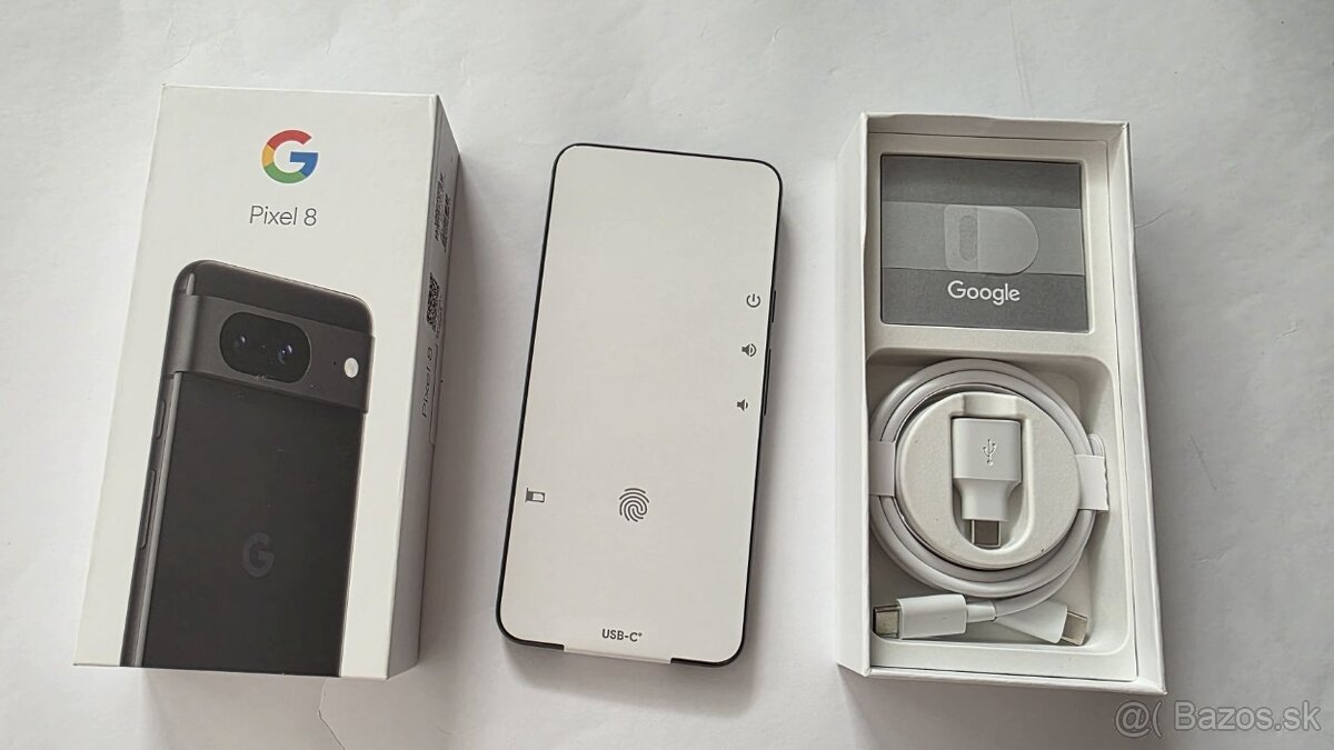Google Pixel 8 256GB Obsidian nový , v záruke.