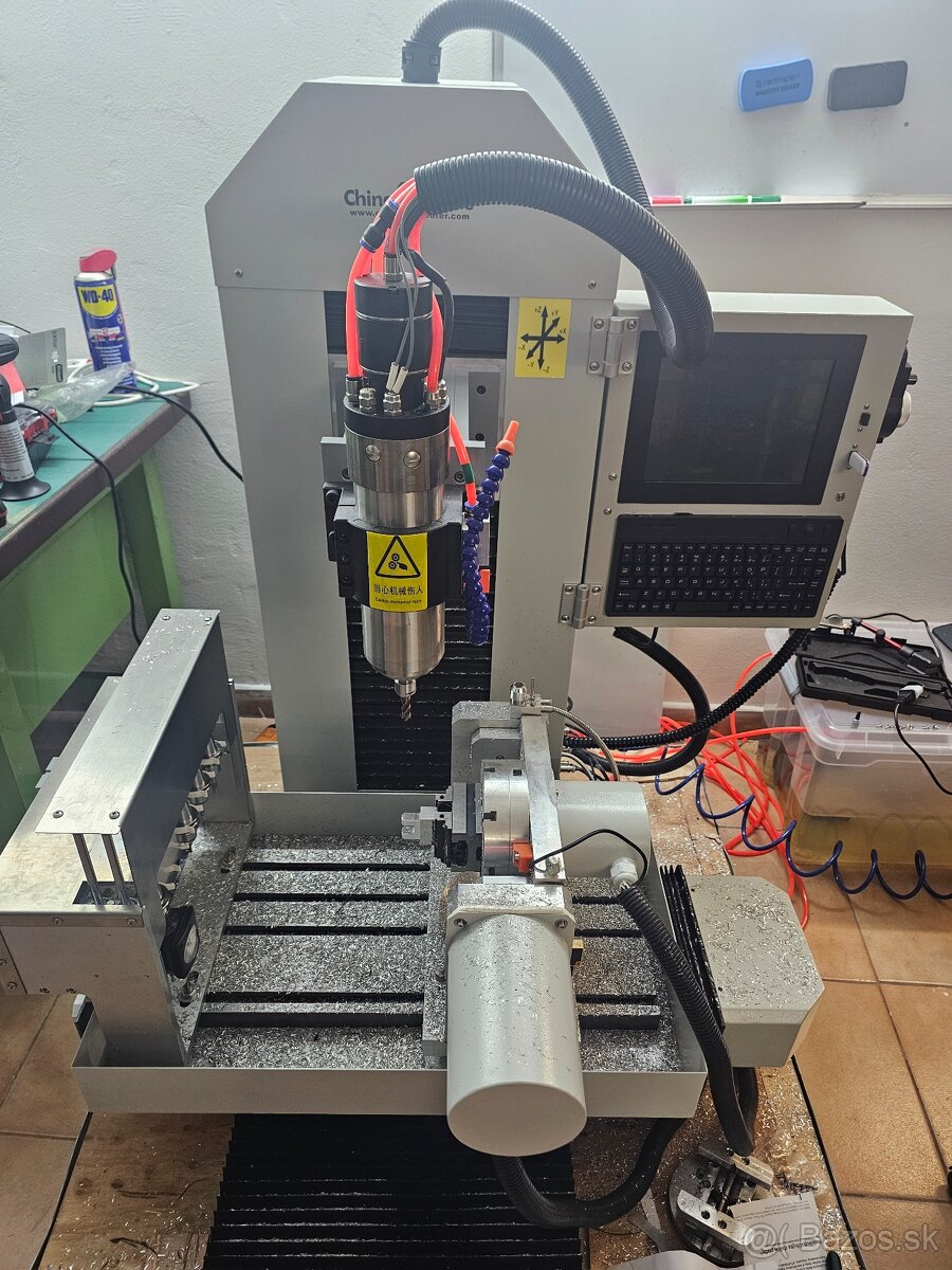 Predám 5-osú CNC frezovačku 3040 (2,2 kW, RTCP, ATC)