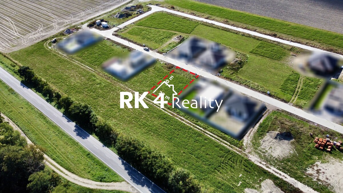 RK4 - PREDAJ - Stavebný pozemok na výstavbu rodinného domu ,