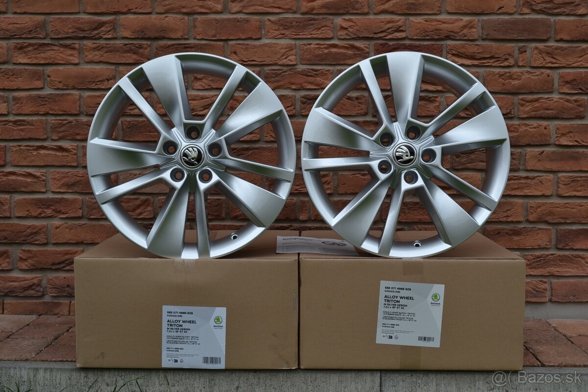 5x112 R18 Hlinikove disky Original Skoda Kodiaq TRITON