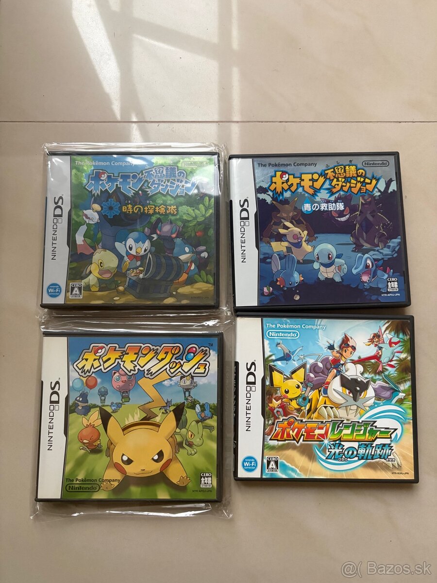 Nintendo DS Japan Pokemon Games