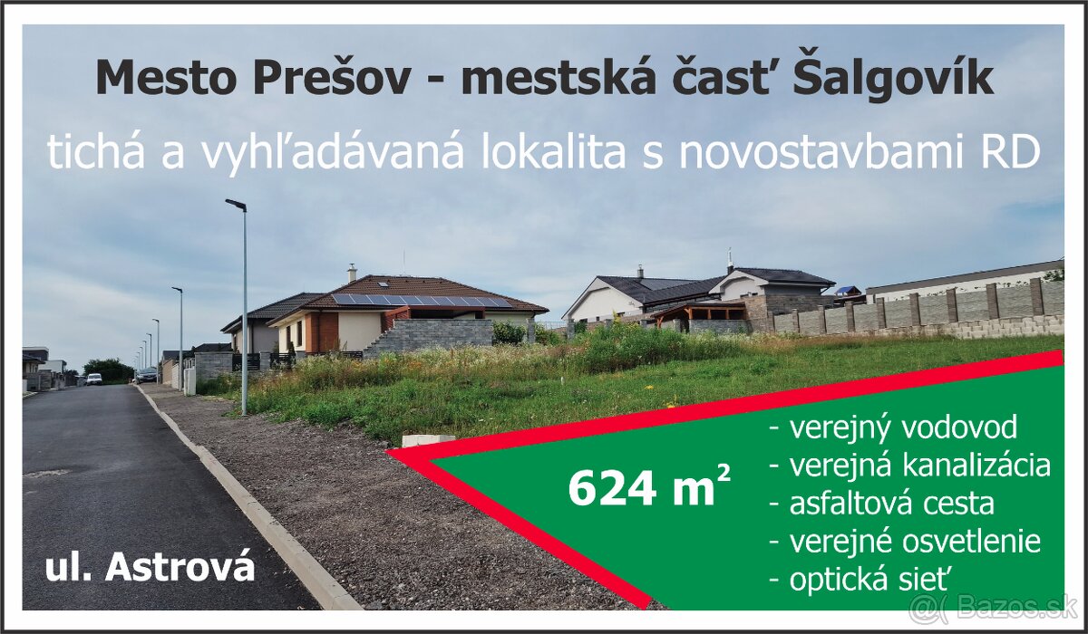 Lukratívny stavebný pozemok | 624 m² - Prešov