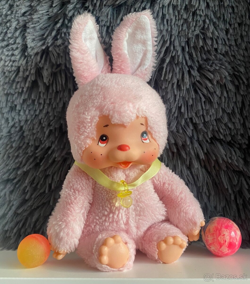 Moncici ruzovy zajko monchichi