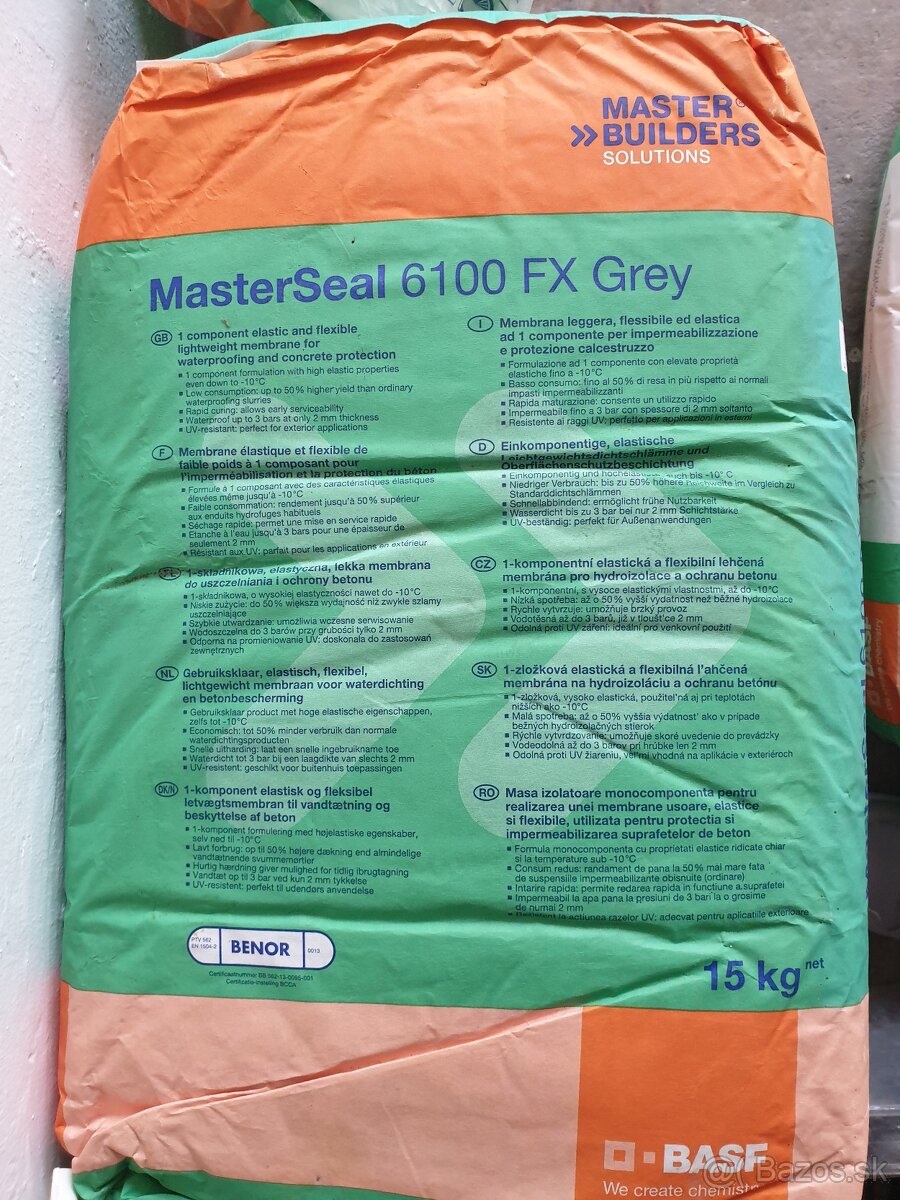 Hydroizolacný materiál Masterseal 6100FX